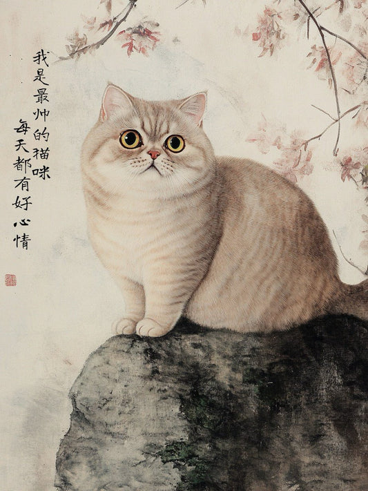 Heritage Brush - Chinese Ink Pet Portrait - PetLouvre