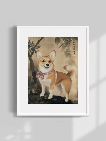 Heritage Brush - Custom Pet Portrait - PetLouvre