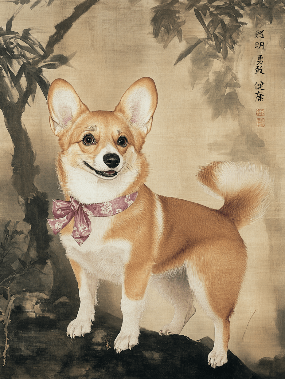Heritage Brush - Custom Pet Portrait - PetLouvre