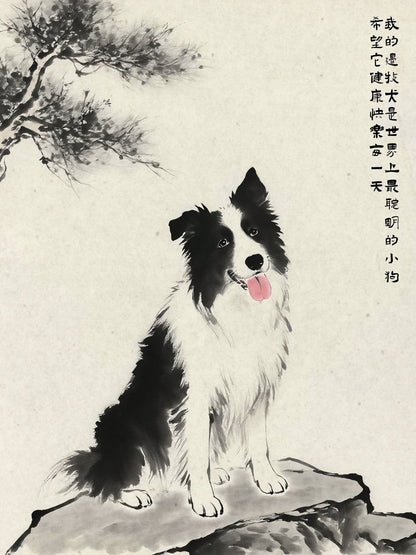 Heritage Brush - Custom Pet Portrait - PetLouvre