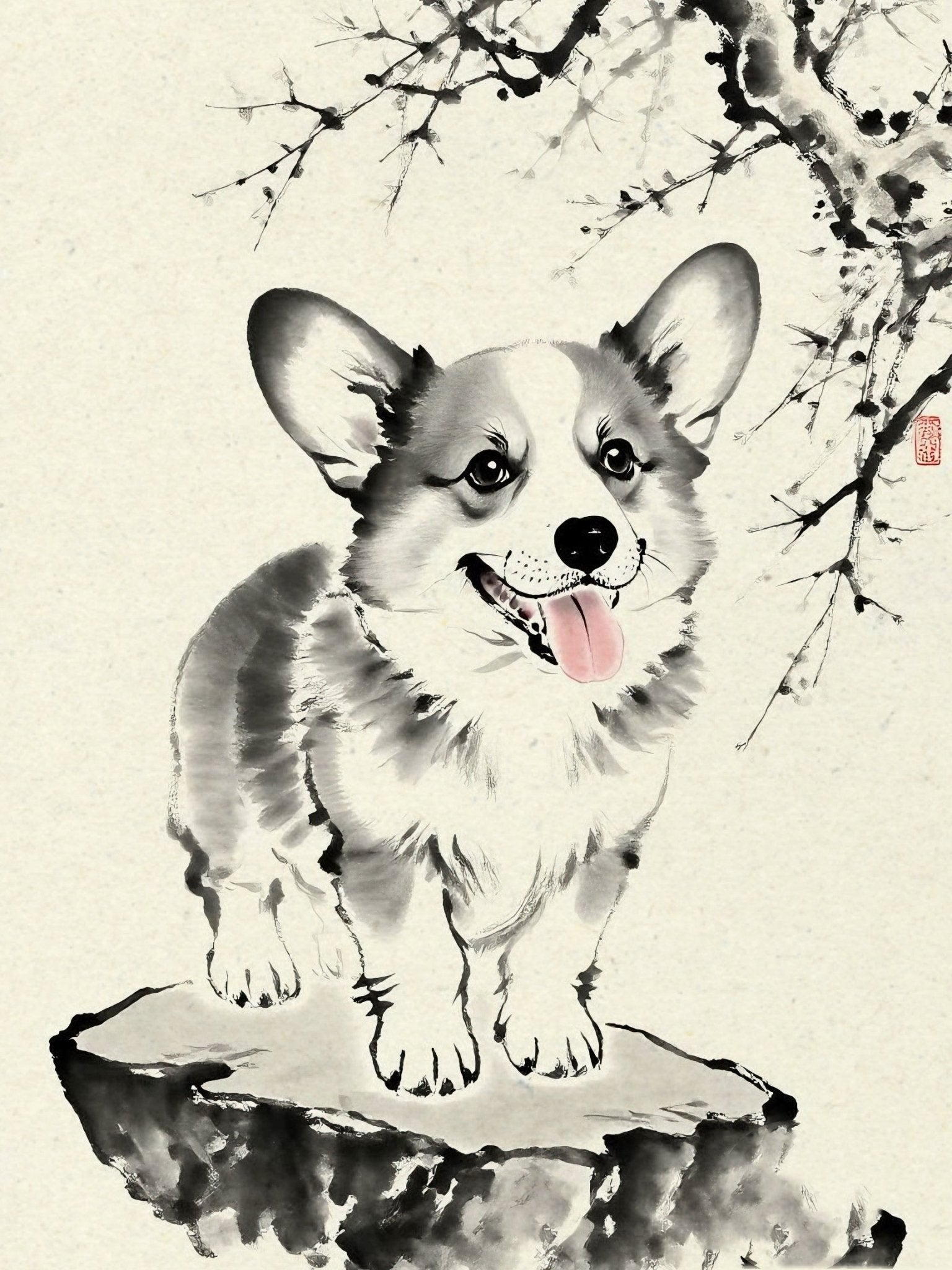 Heritage Brush - Custom Pet Portrait - PetLouvre