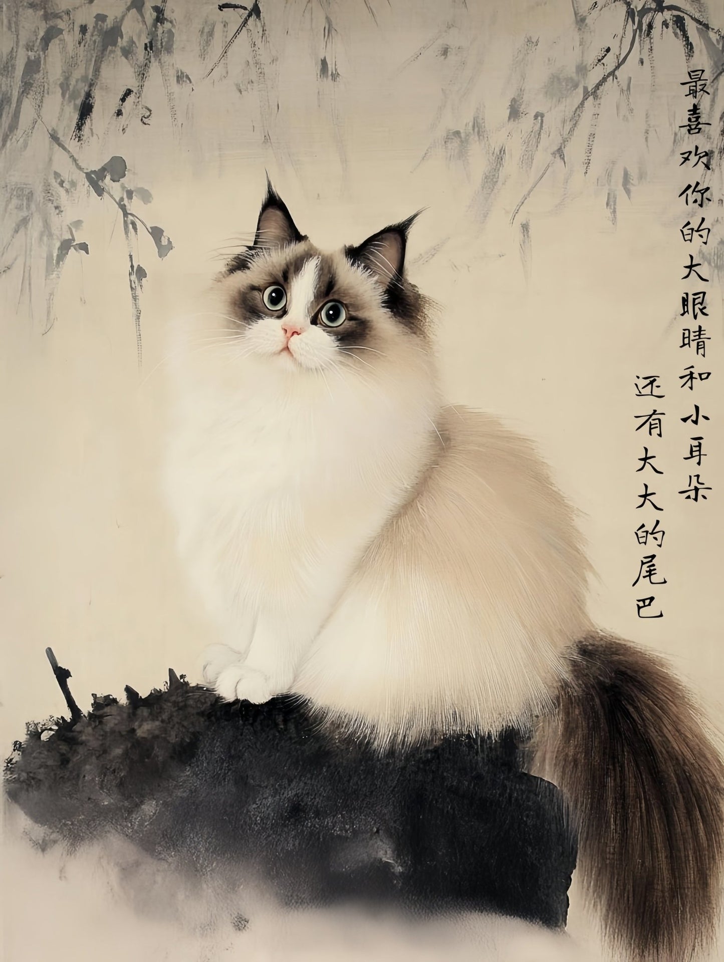 Heritage Brush - Custom Pet Portrait - PetLouvre