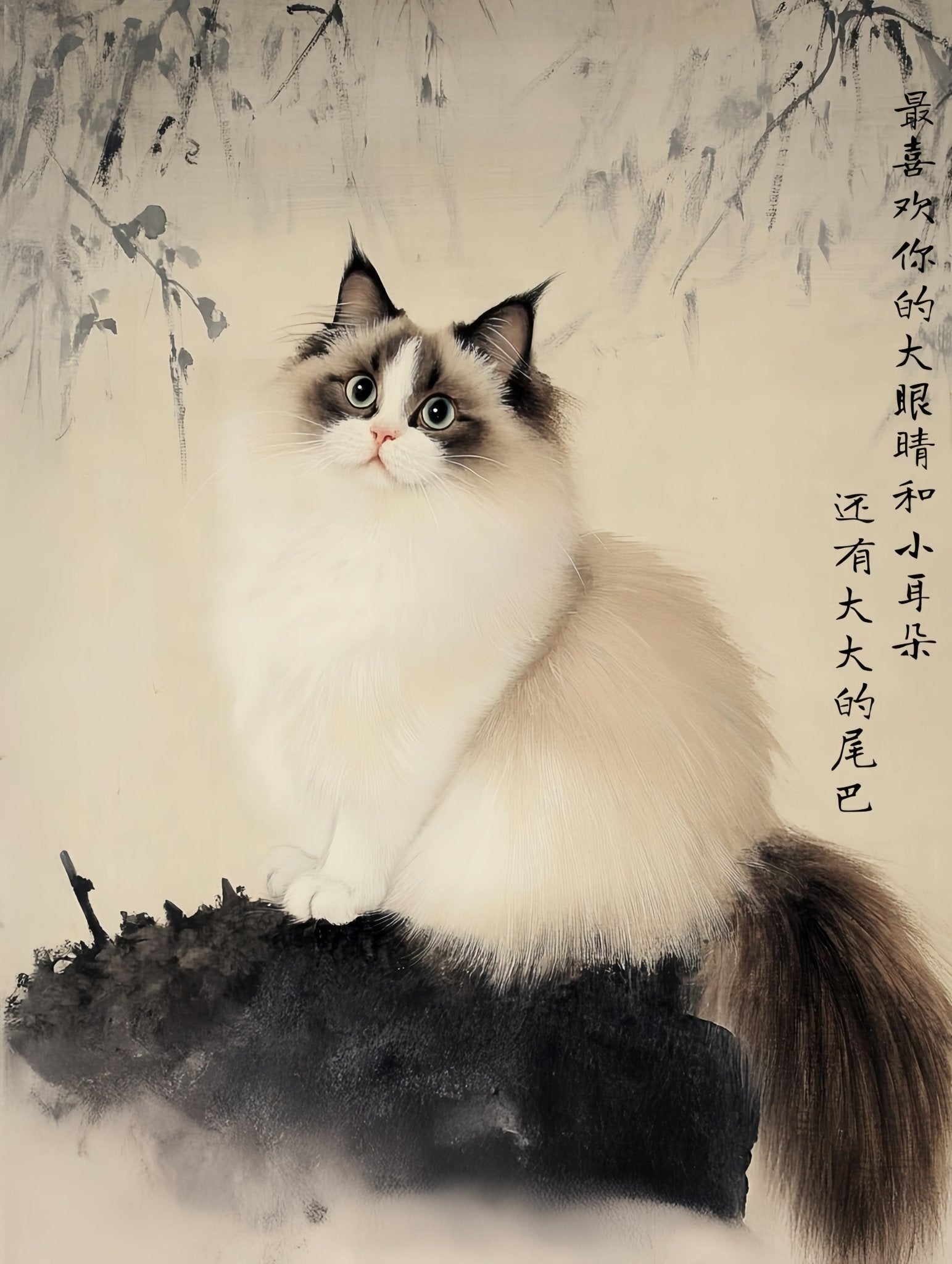 Heritage Brush - Custom Pet Portrait - PetLouvre