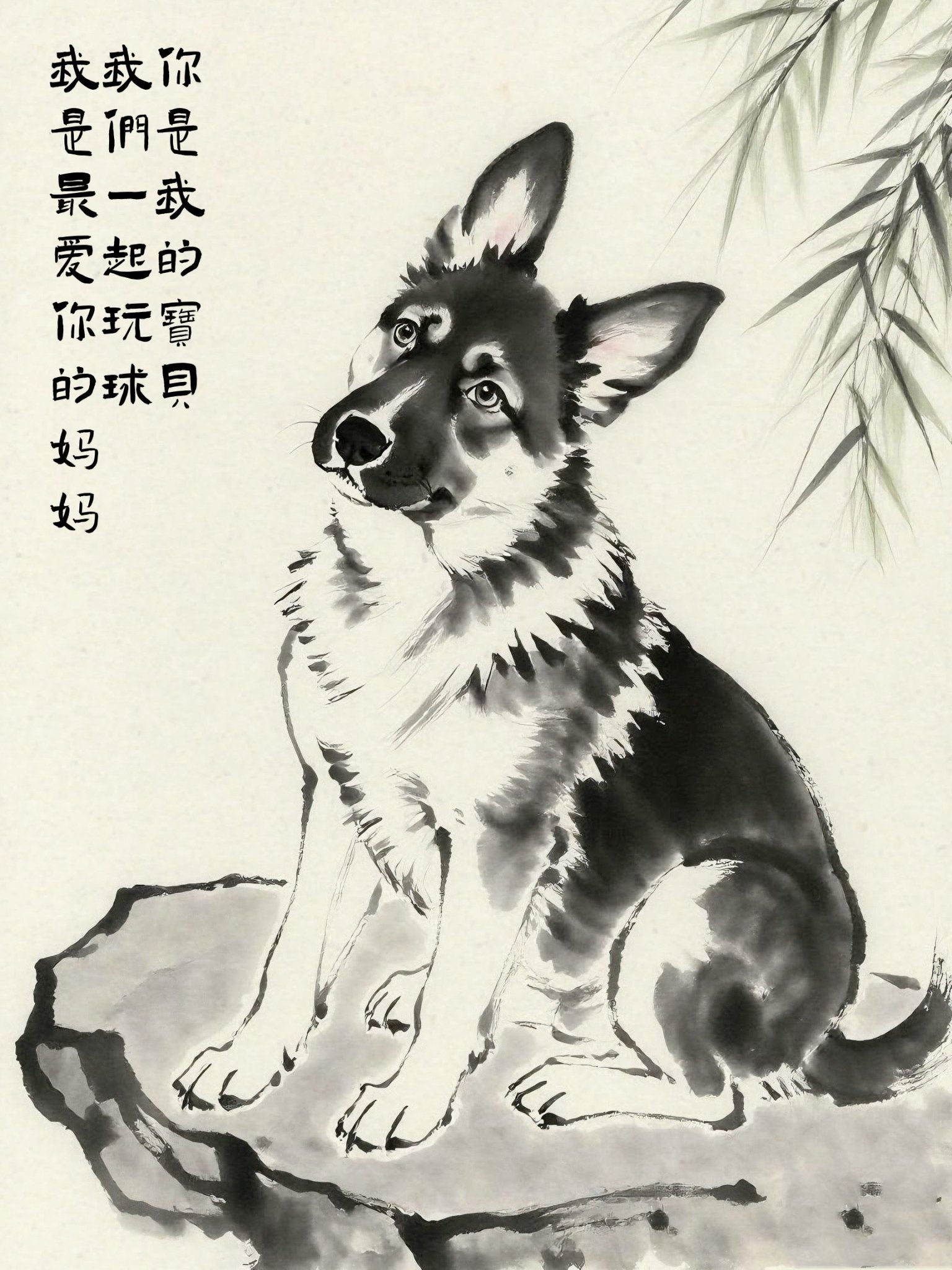 Heritage Brush - Custom Pet Portrait - PetLouvre