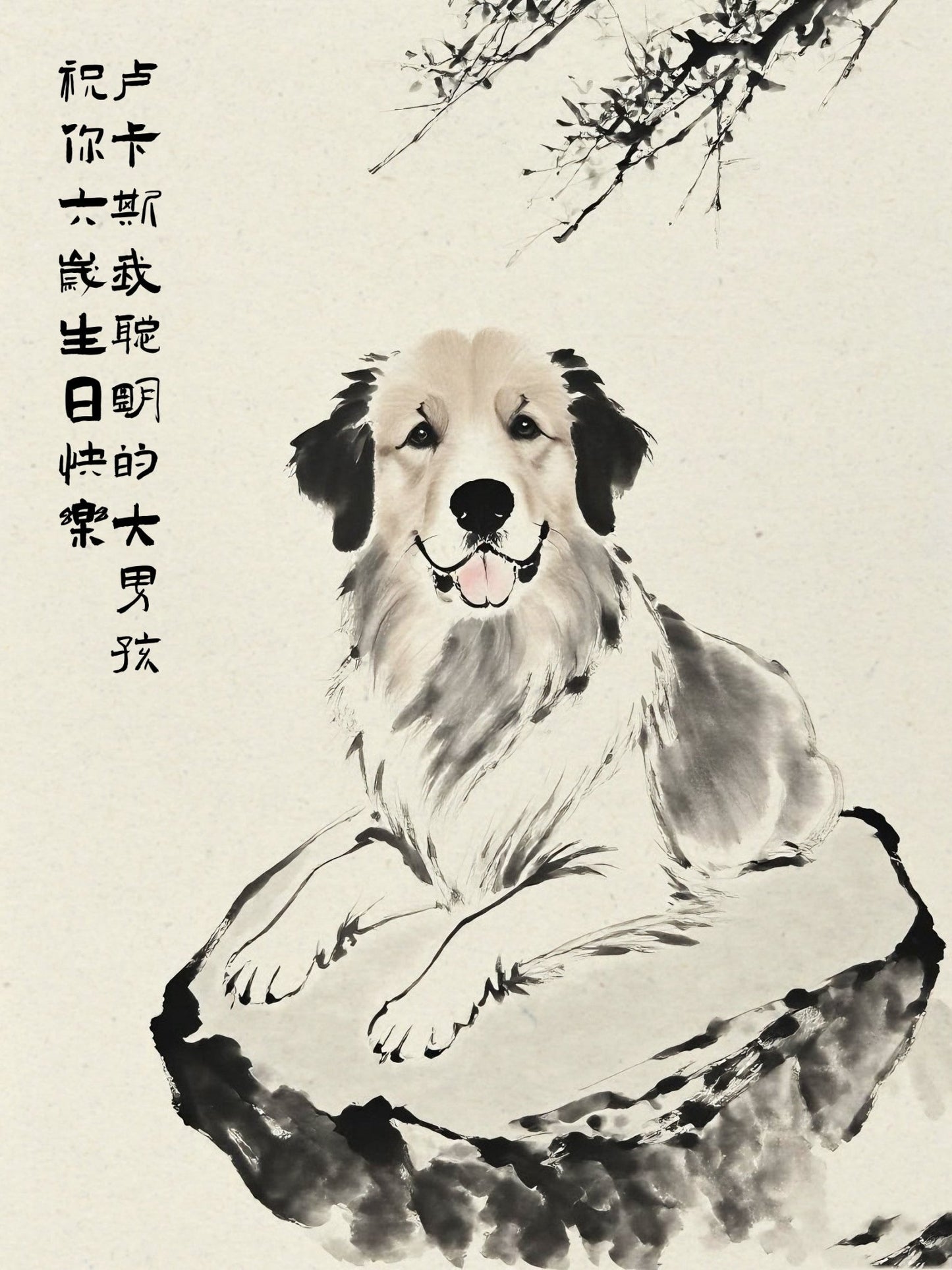 Heritage Brush - Custom Pet Portrait - PetLouvre