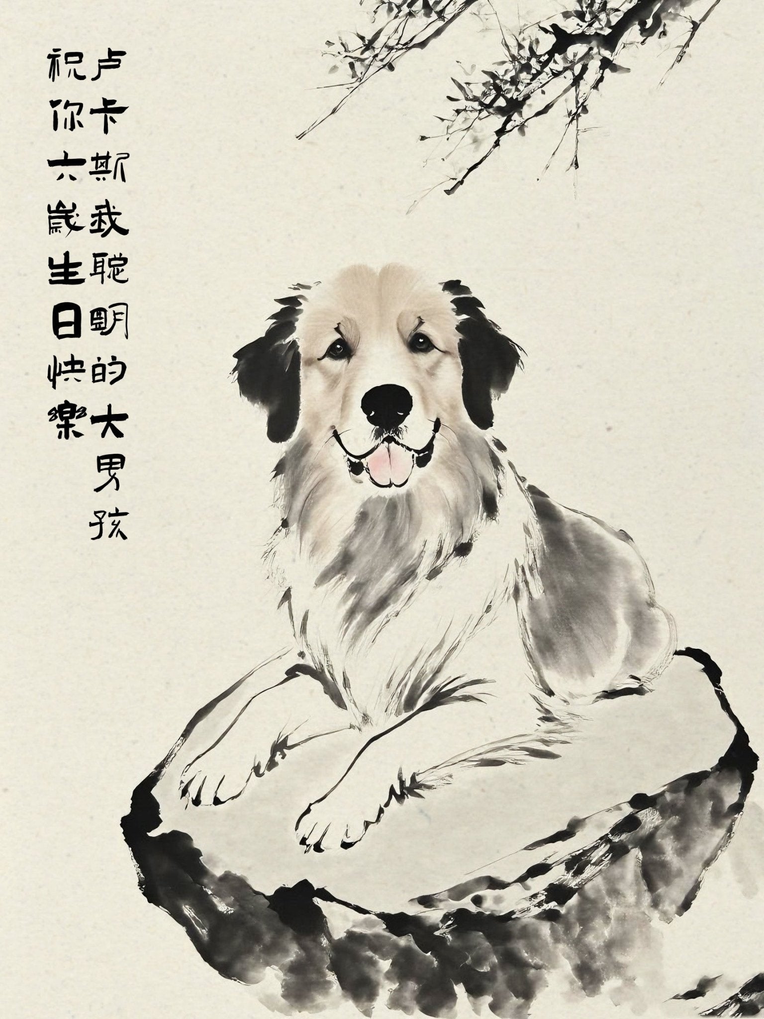 Heritage Brush - Custom Pet Portrait - PetLouvre
