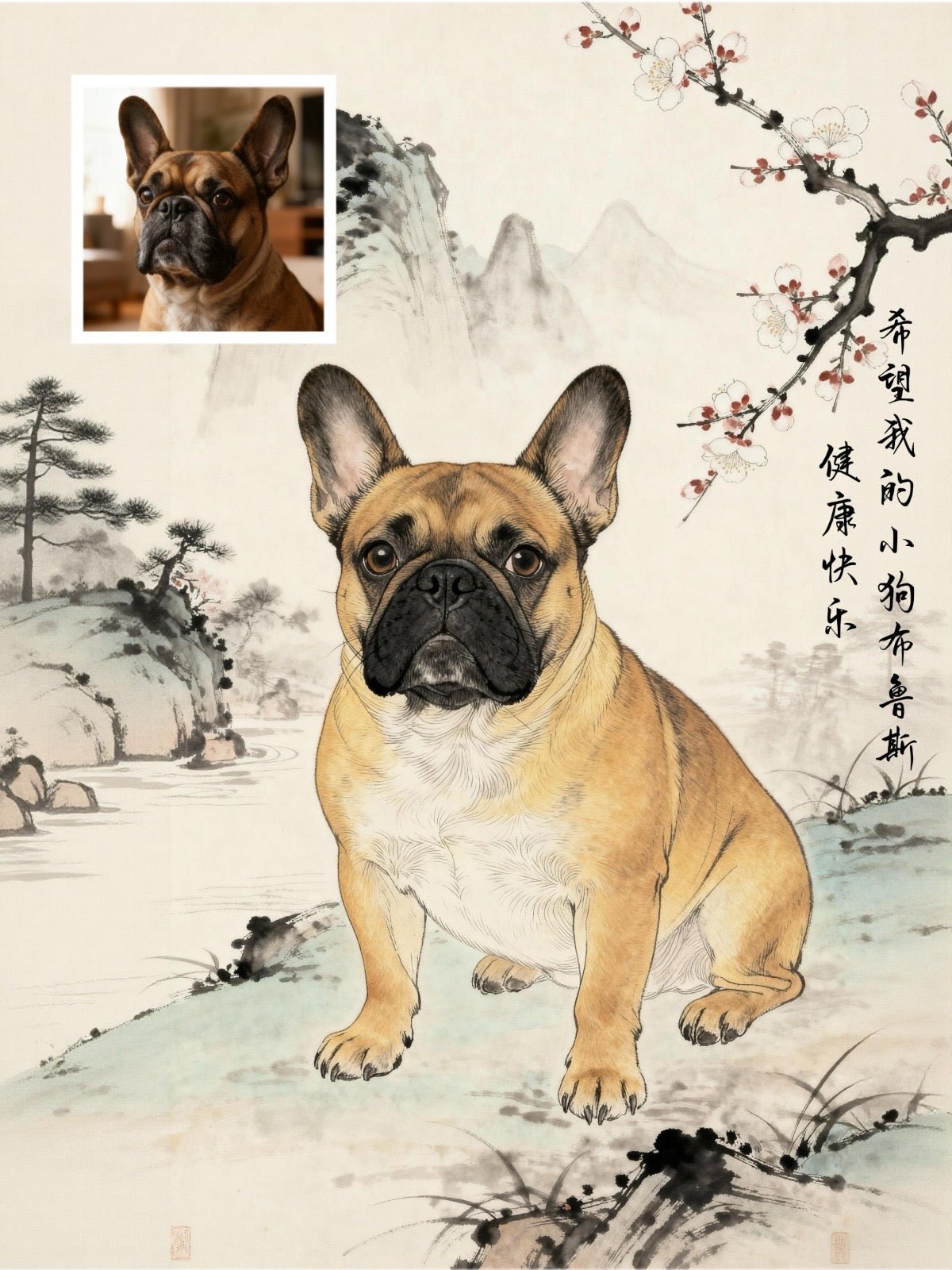 Heritage Brush - Custom Pet Portrait - PetLouvre