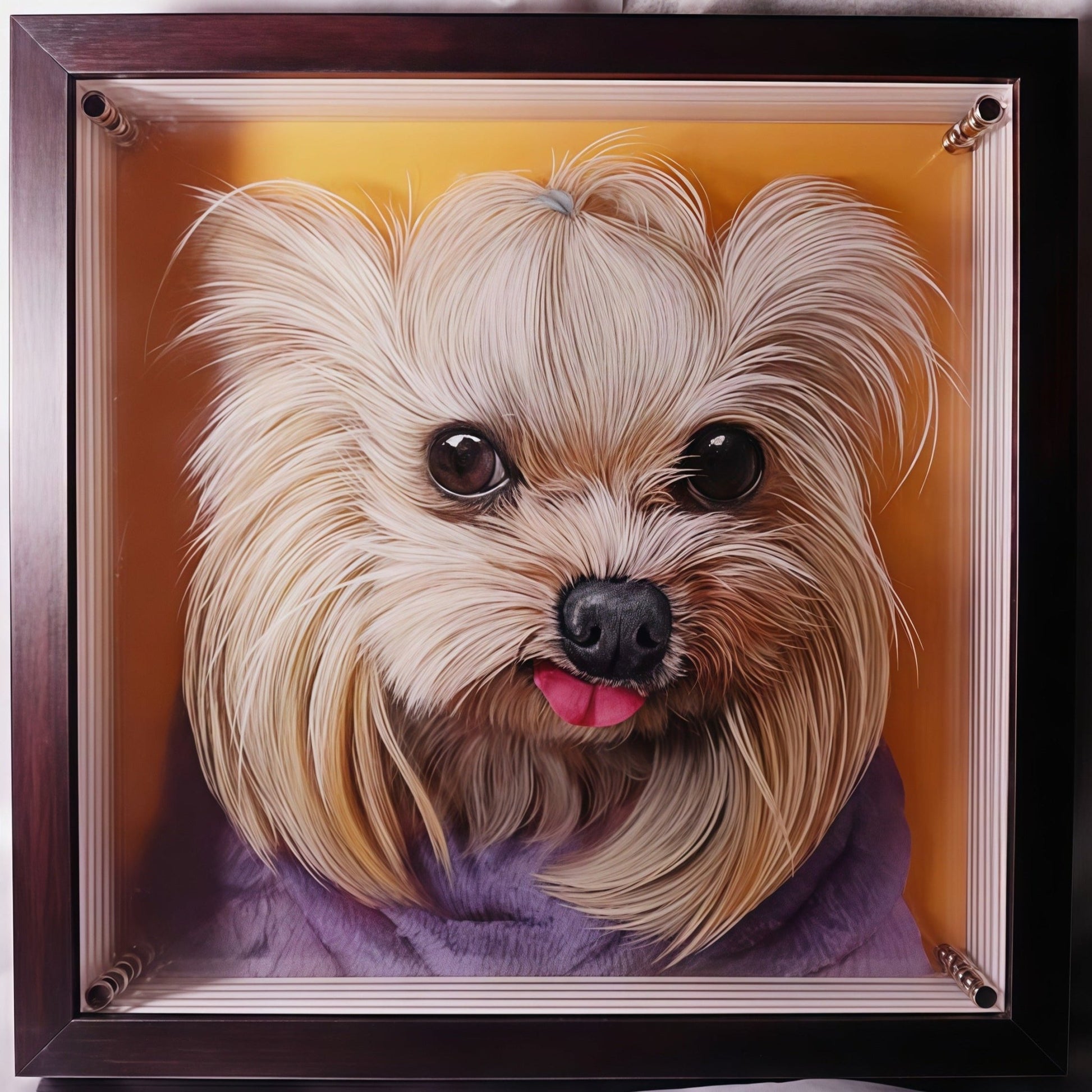 Layered Glass Portrait - Personalized 3D Pet Art - PetLouvre
