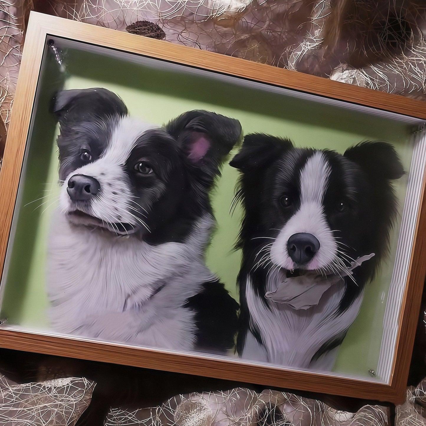 Layered Glass Portrait - Personalized 3D Pet Art - PetLouvre