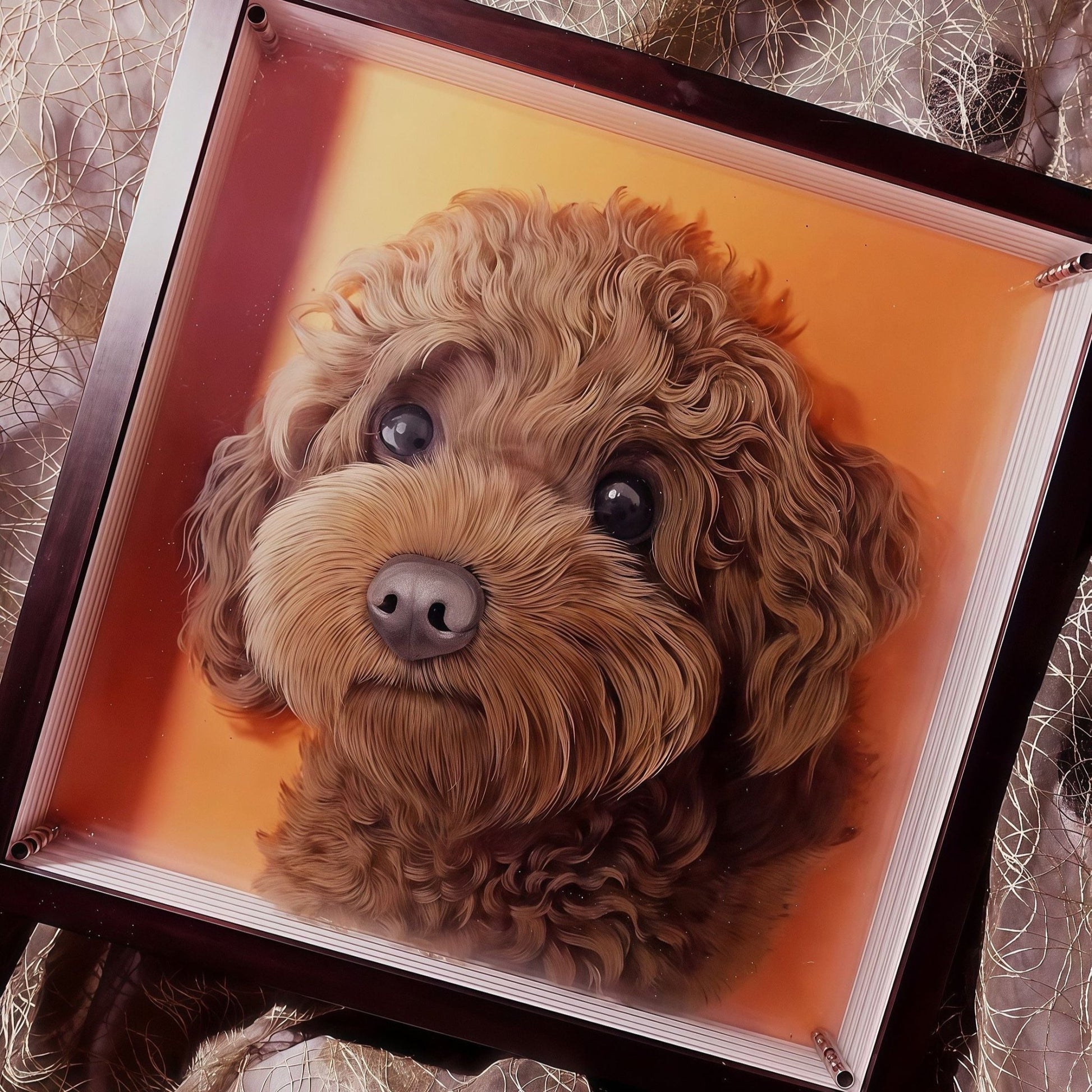 Layered Glass Portrait - Personalized 3D Pet Art - PetLouvre