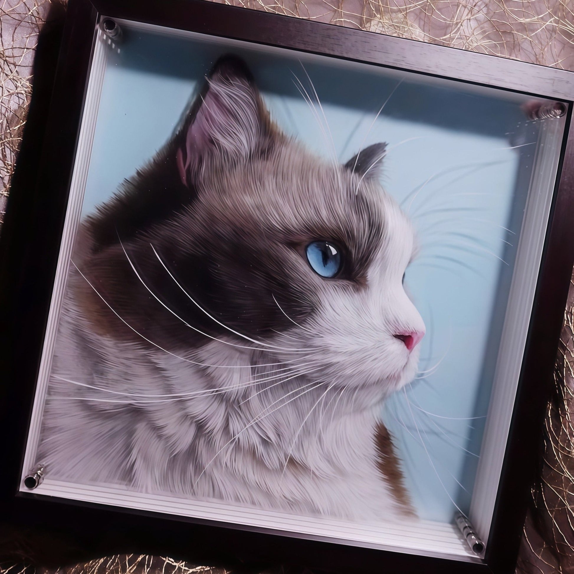 Layered Glass Portrait - Personalized 3D Pet Art - PetLouvre