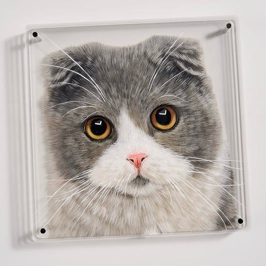 Layered Glass Portrait - Personalized 3D Pet Art - PetLouvre