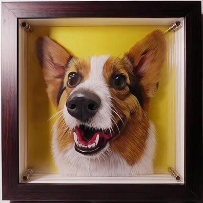 Layered Glass Portrait - 3D Pet Art