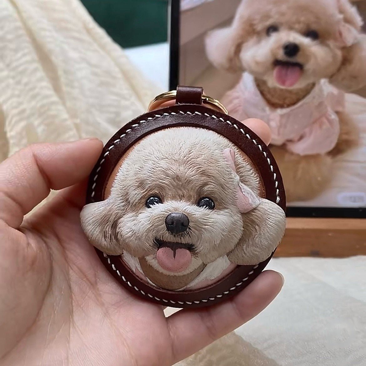 custom pet keychain bag accessory