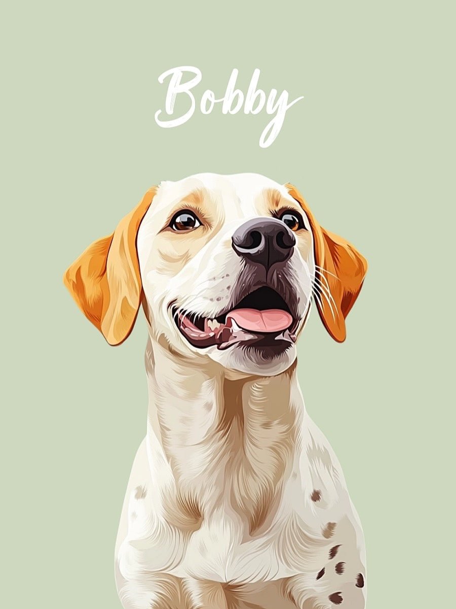 custom pet portrait minimal design