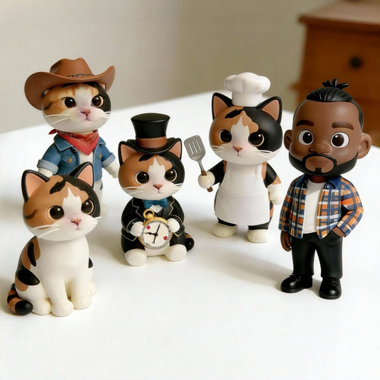 personalized pet figurine with owner