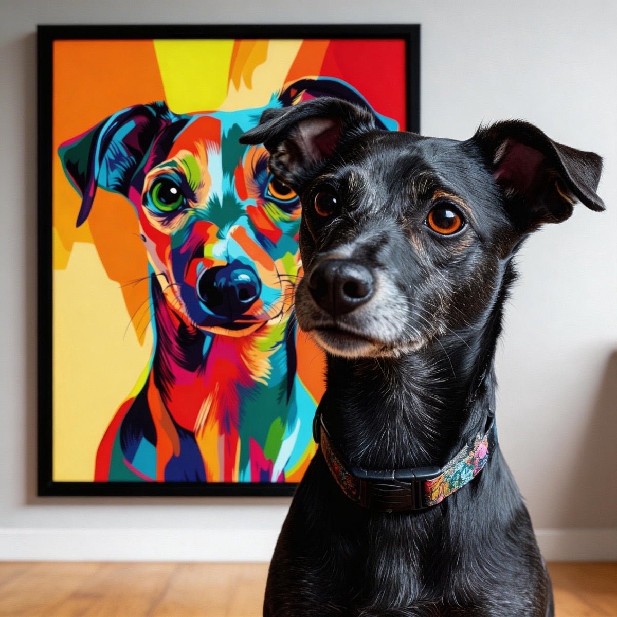 pop art pet portrait custom artwork