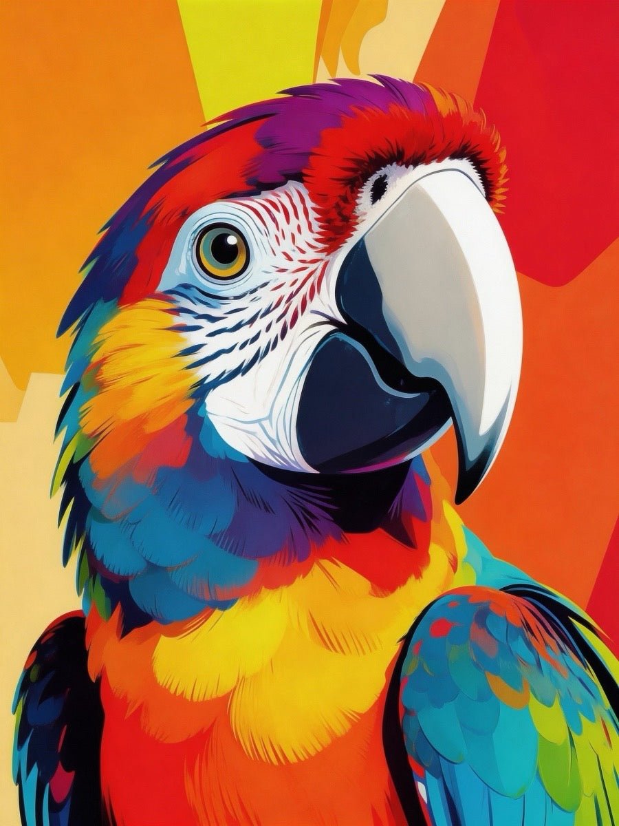 custom pet portrait modern pop art