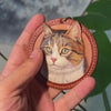 custom pet gift of a carved leather pet tag video small