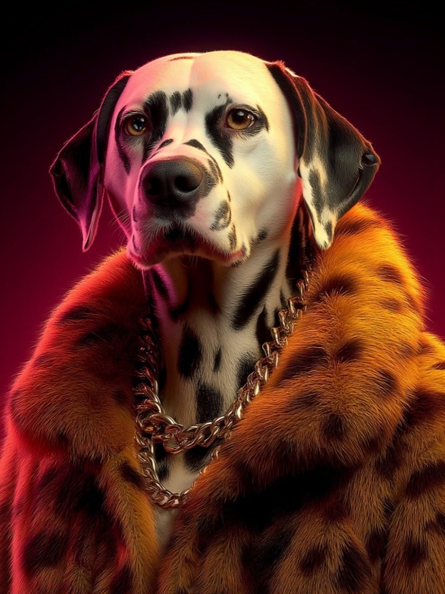 hip hop custom dog portrait artwork
