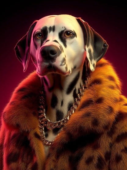 hip hop custom dog portrait artwork