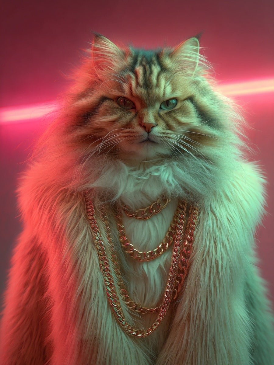 rap star pet portrait custom artwork