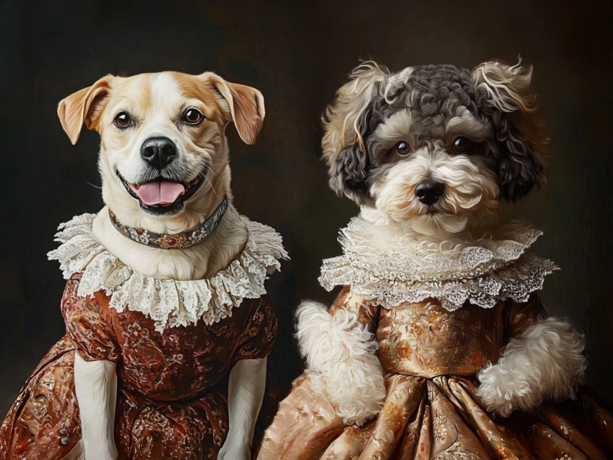 vintage renaissance group pet portrait home decor