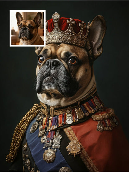 Royal Majesty - Custom Pet Portrait - PetLouvre