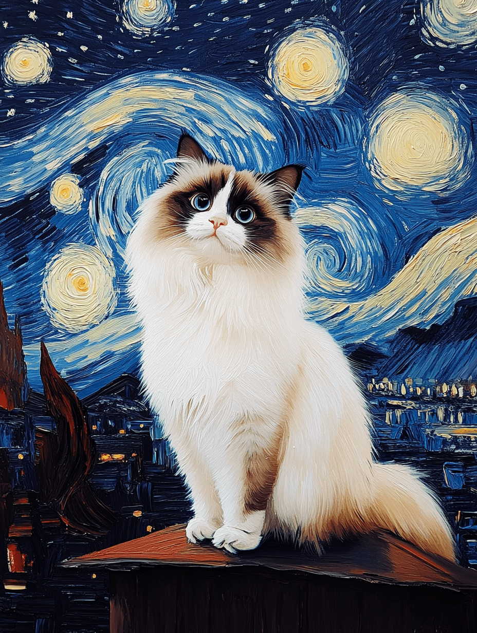 Starry Night - Custom Pet Portrait - PetLouvre
