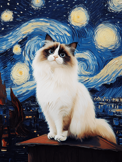 Starry Night - Custom Pet Portrait - PetLouvre