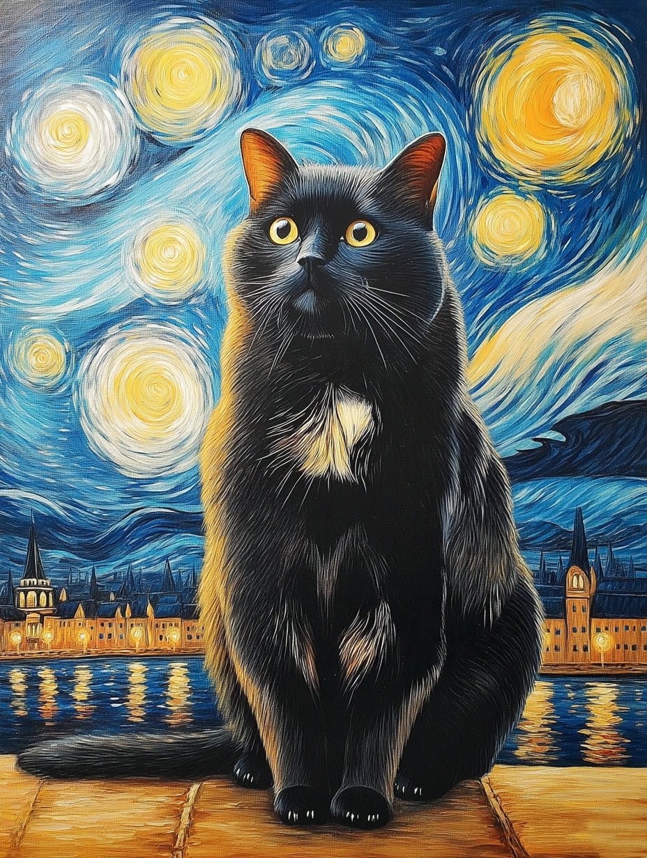 Starry Night - Custom Pet Portrait - PetLouvre
