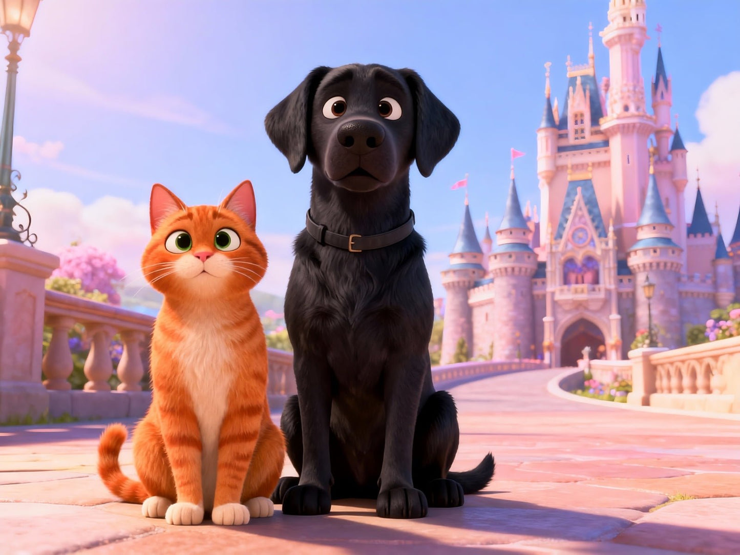 storybook family pet portrait custom artwork