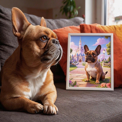 custom storybook pet portrait soft illustration