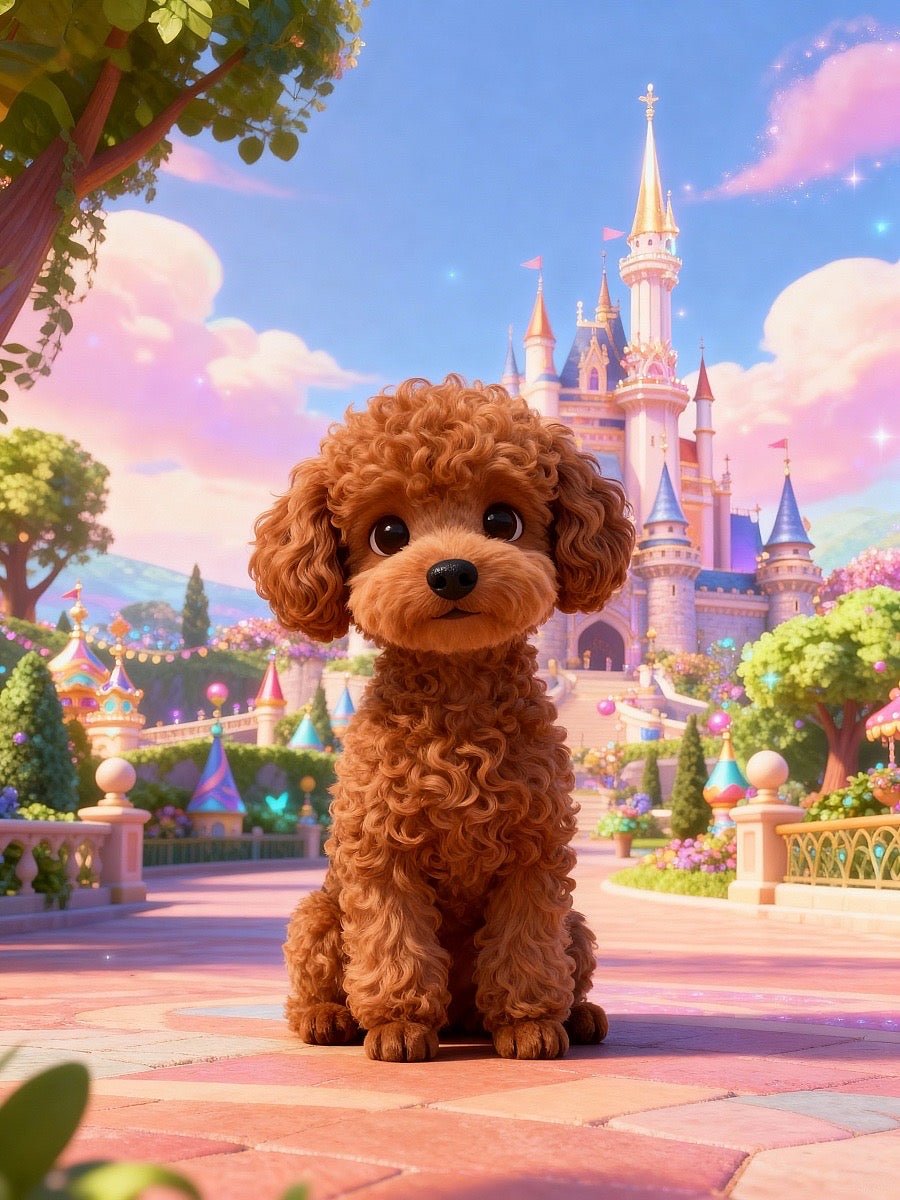 magical custom pet portrait illustration