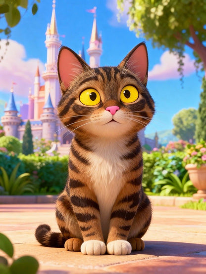storybook custom cat portrait artwork