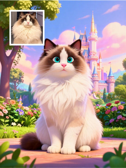 Storybook Magic - Custom Pet Portrait - PetLouvre