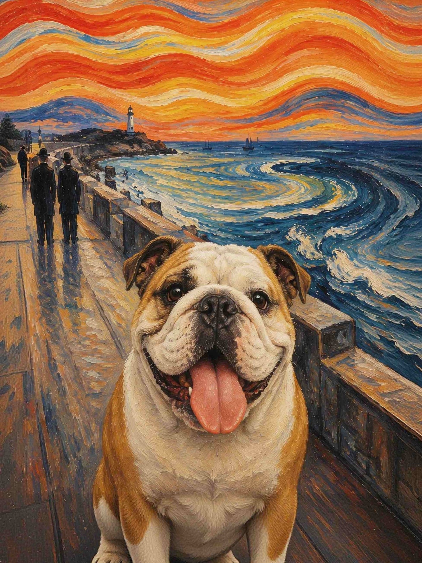 The Scream of Pet – Custom Expressionist Pet Portrait - PetLouvre