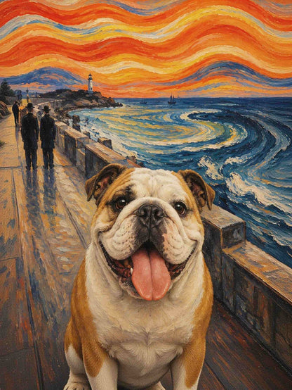 The Scream of Pet – Custom Expressionist Pet Portrait - PetLouvre