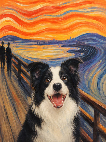 The Scream of Pet – Custom Expressionist Pet Portrait - PetLouvre