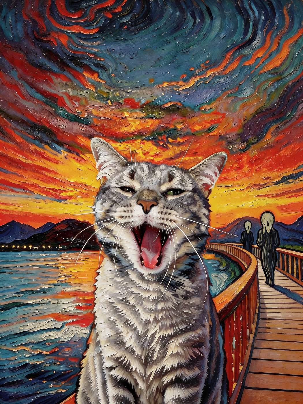 The Scream of Pet – Custom Expressionist Pet Portrait - PetLouvre