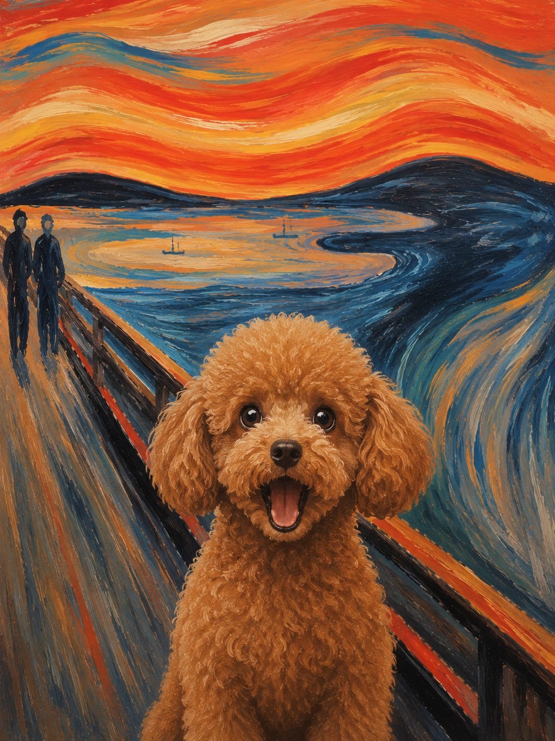 The Scream of Pet – Custom Expressionist Pet Portrait - PetLouvre