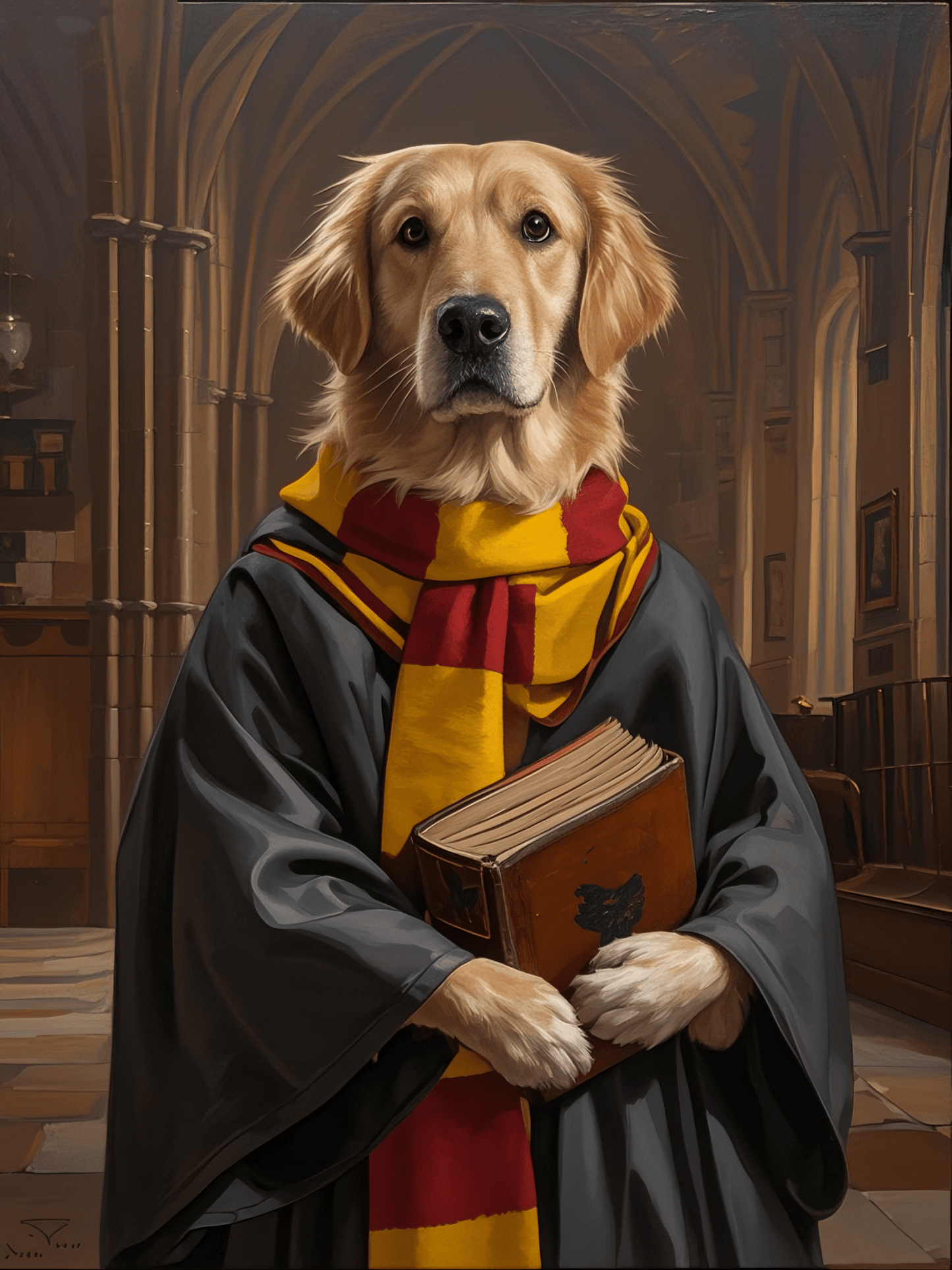 The Wizard - Custom Pet Portrait - PetLouvre