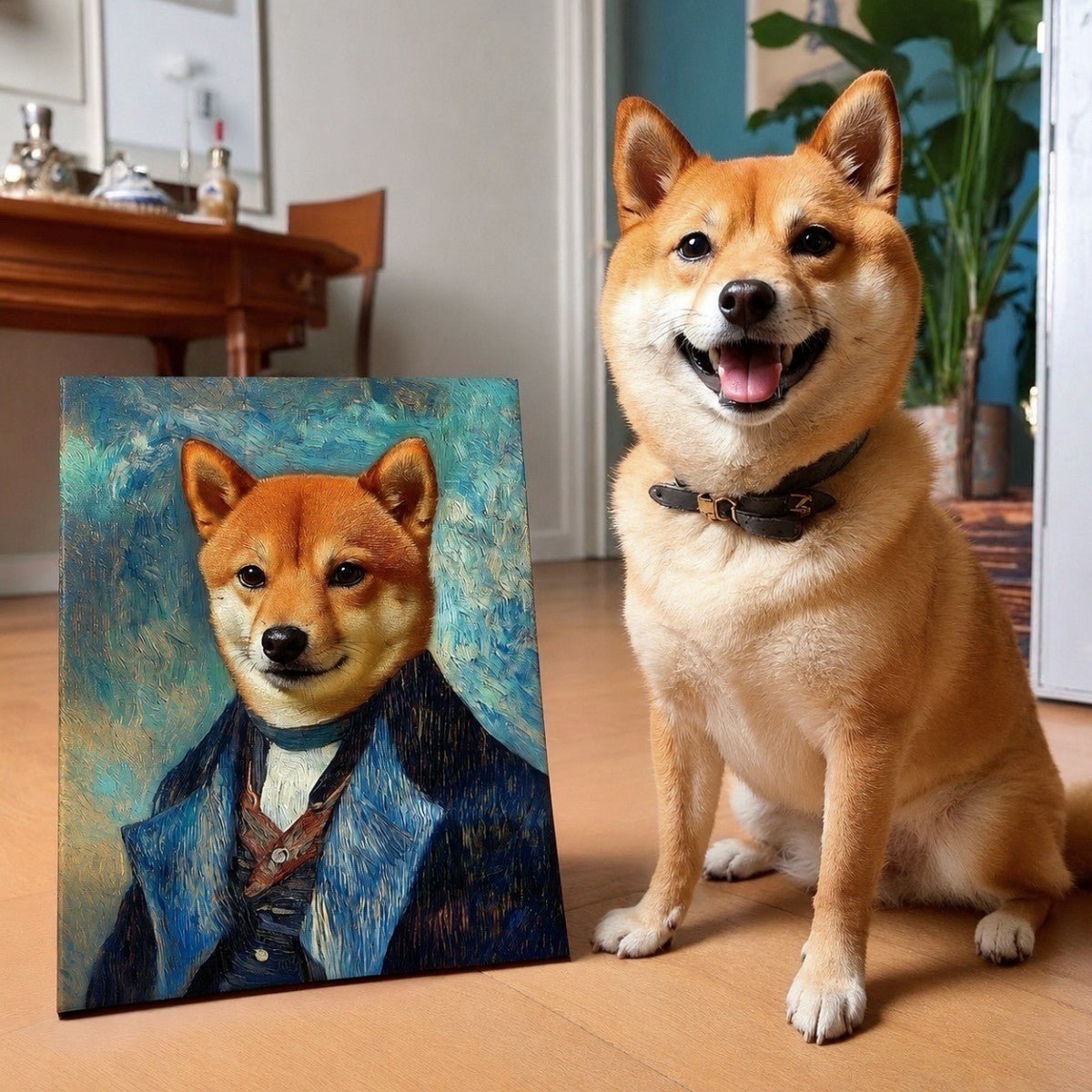 Van Growl – Van Gogh Style Pet Portrait - PetLouvre