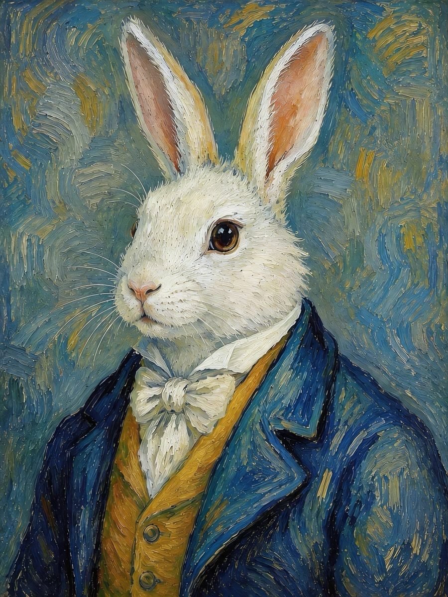 Van Growl – Van Gogh Style Pet Portrait - PetLouvre