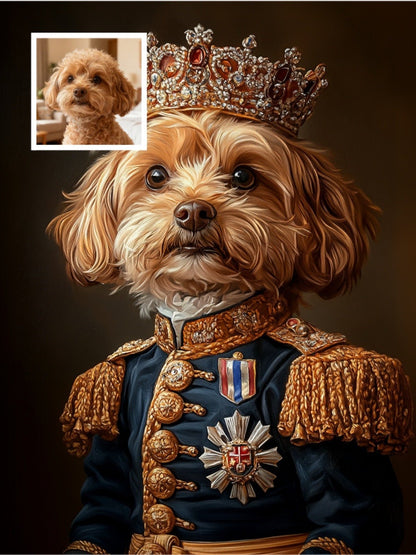 Young Crown - Custom Pet Portrait - PetLouvre