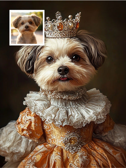 Young Crown - Custom Pet Portrait - PetLouvre