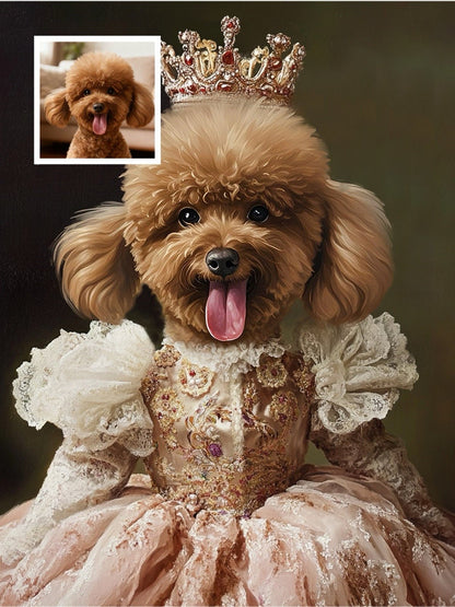 Young Crown - Custom Pet Portrait - PetLouvre