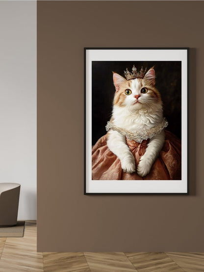 young royal pet portrait gift idea
