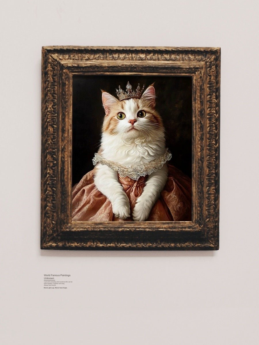 cute royal style pet portrait design