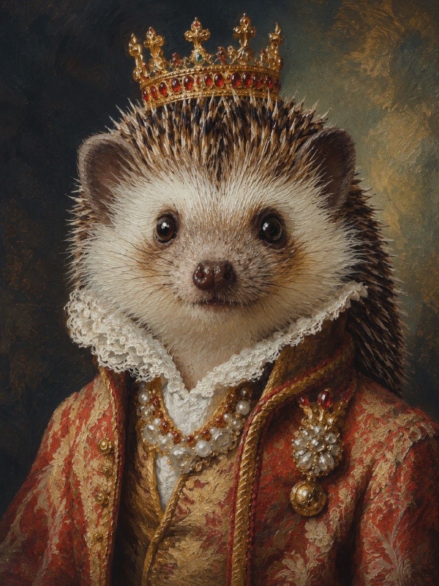 Young Crown - Prince/Princess Pet Portrait - PetLouvre